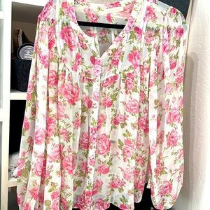 Love shack fancy top Goodwin blushing rose
